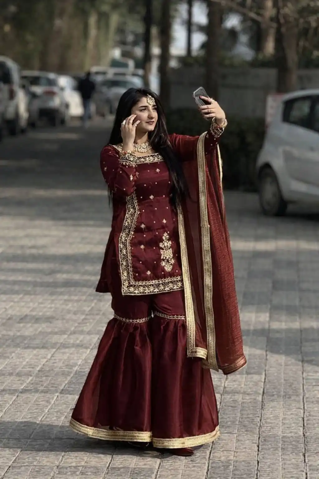 ZC 8010 Maroon Zimmy Silk Salwar Suit with Lace Work & Embroidery Work. Affordable Price ₹2049. Delivery 4-6 Working Days. Shop now. | Jump Suits, Salwar suit, Designer Suits, Casual Suits, Creative suits, Palazzo Suits, Party Wear Suits, Patiala Suits, Straight Suits