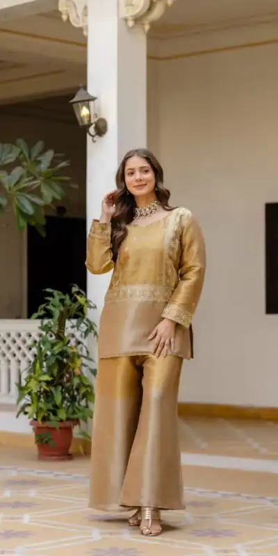 RR 42 Mustered Banarasi Viscous Salwar Suit with Embroidery Work & Bead Work. Exclusive Offer ₹2549. Delivery 4-6 Working Days. Shop now. | Jump Suits, Salwar suit, Designer Suits, Casual Suits, Creative suits, Palazzo Suits, Party Wear Suits, Patiala Suits, Straight Suits