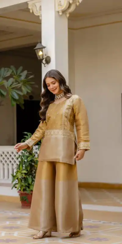 RR 42 Mustered Banarasi Viscous Salwar Suit with Embroidery Work & Bead Work. Exclusive Offer ₹2549. Delivery 4-6 Working Days. Shop now. | Jump Suits, Salwar suit, Designer Suits, Casual Suits, Creative suits, Palazzo Suits, Party Wear Suits, Patiala Suits, Straight Suits
