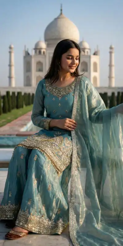 NSR 886 Sky Blue Color Salwar Suit with Mirror Work & Embroidery Work. Best Price ₹2399. Delivery 4-6 Working Days. Shop now. | Jump Suits, Salwar suit, Designer Suits, Casual Suits, Creative suits, Palazzo Suits, Party Wear Suits, Patiala Suits, Straight Suits