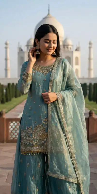 NSR 886 Sky Blue Color Salwar Suit with Mirror Work & Embroidery Work. Best Price ₹2399. Delivery 4-6 Working Days. Shop now. | Jump Suits, Salwar suit, Designer Suits, Casual Suits, Creative suits, Palazzo Suits, Party Wear Suits, Patiala Suits, Straight Suits