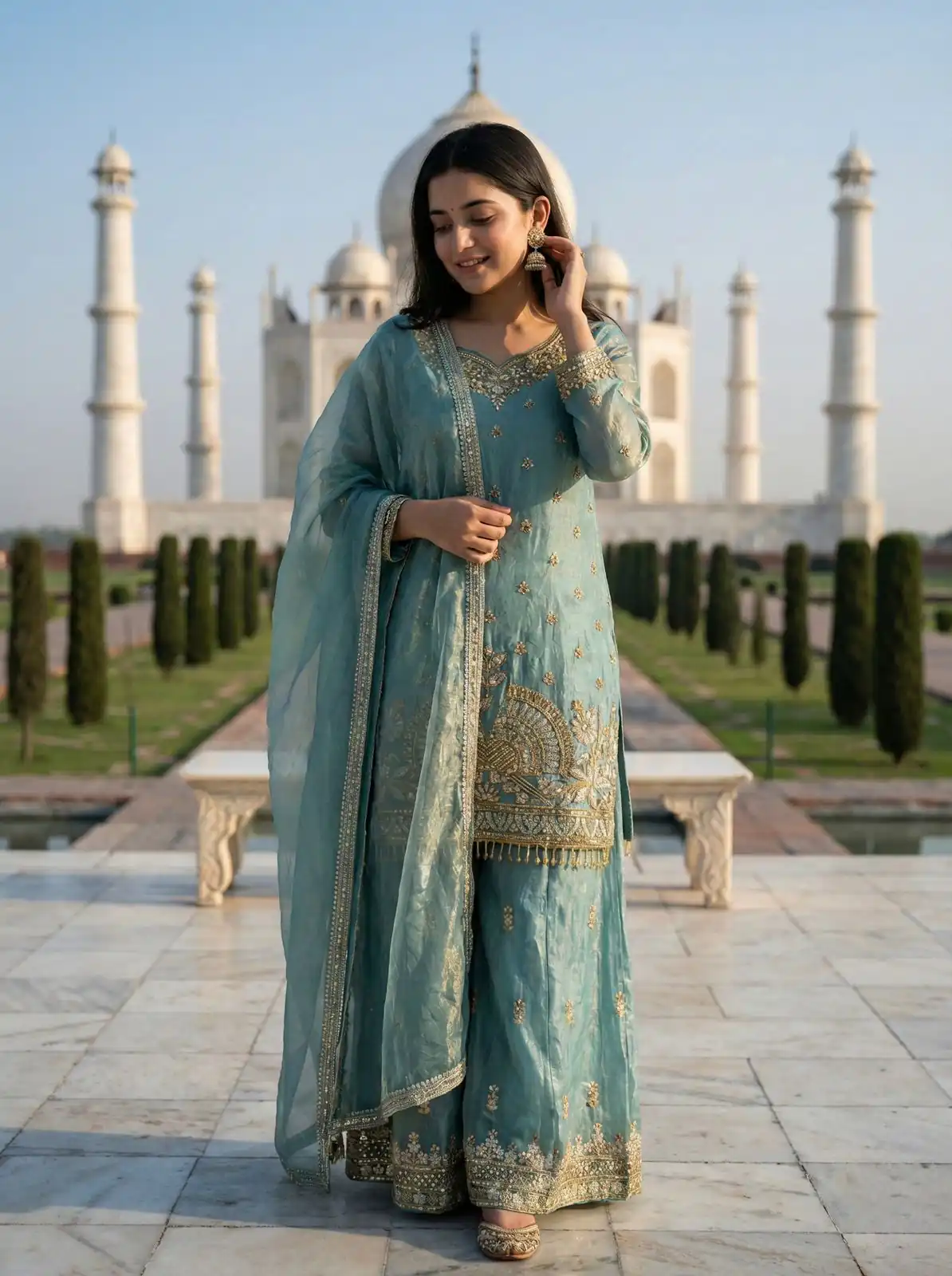 NSR 886 Sky Blue Color Salwar Suit with Mirror Work & Embroidery Work. Best Price ₹2399. Delivery 4-6 Working Days. Shop now. | Jump Suits, Salwar suit, Designer Suits, Casual Suits, Creative suits, Palazzo Suits, Party Wear Suits, Patiala Suits, Straight Suits