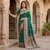 MB 39 Green Color Banarasi Saree with Zari Work & Lace Work. Introductory Price ₹1899. Delivery 4-6 Working Days. Shop now. | Sarees, Bollywood Sarees, Creative Sarees, Designer Sarees, Embroidered Sarees, Ethnic Saree, Modern Digital sarees, Party Wear Sarees