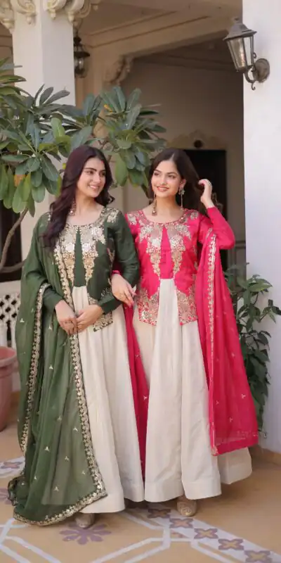 KA 1231 Green in Glass Roman Sequins Work & Embroidery Work Gown . Affordable Price ₹2399. Delivery 4-6 Working Days. Shop now. | Gowns, Bollywood Gowns, Creative Gowns, Designer Gowns, Embroidered Gowns, Party Wear Gowns