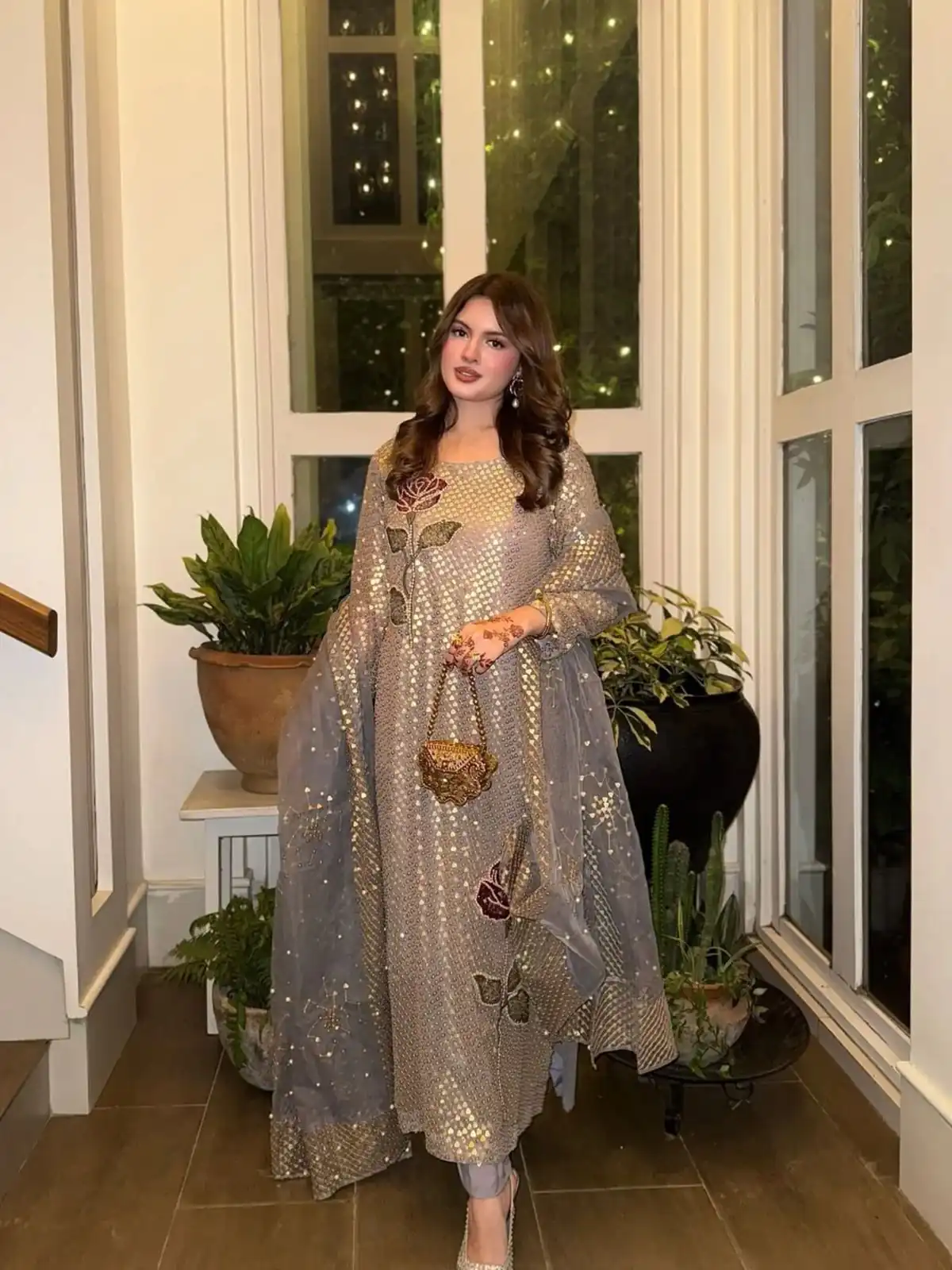 ST 1162 Grey in Faux Georgette Sequins Work & Embroidery Work Salwar Suit . Get it for ₹1999. Delivery 4-6 Working Days. Shop now. | Jump Suits, Salwar suit, Designer Suits, Casual Suits, Creative suits, Palazzo Suits, Party Wear Suits, Patiala Suits, Straight Suits