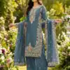 SRK 5316 Grey Organza Silk Salwar Suit Perfect for Wedding, Party, Makar Sankranti, Eid, Durga Puja – . Affordable Price ₹2149. Delivery 4-6 Workin | Jump Suits, Straight Suits, Salwar suit, Designer Suits, Casual Suits, Creative suits, Palazzo Suits, Party Wear Suits, Patiala Suits