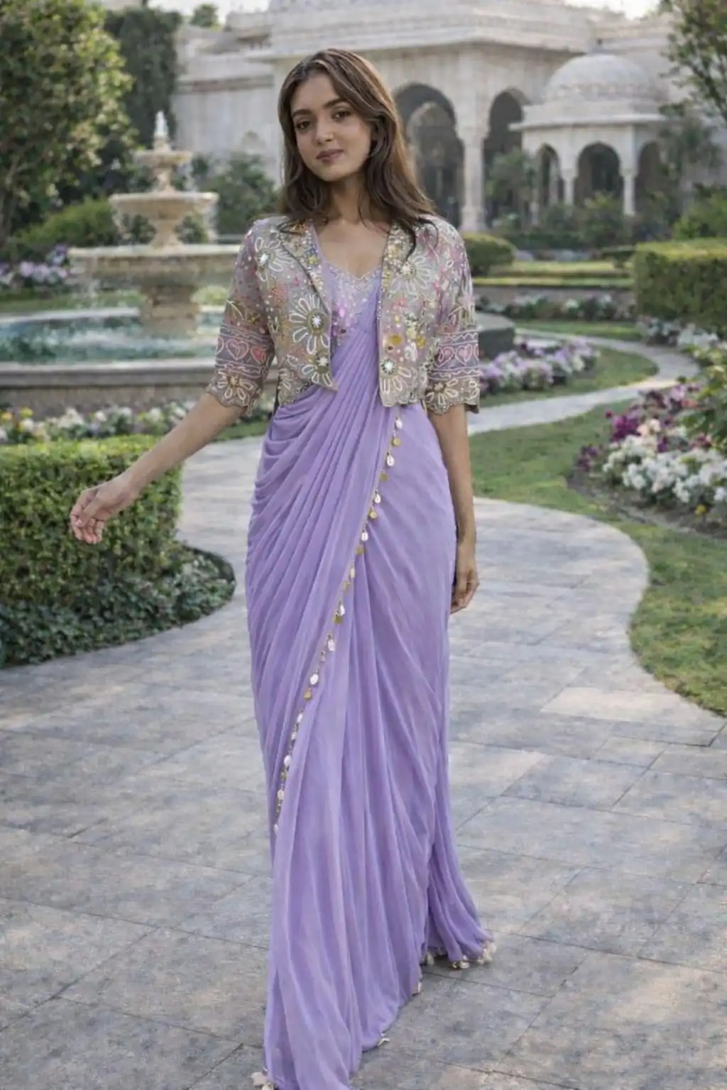 BB 59 Lavender Crep Silk Saree. Perfect for Wedding, Party, Pongal, Reception, Housewarming – Introductory Price ₹2399. Delivery 4-6 Working | Sarees, Bollywood Sarees, Creative Sarees, Designer Sarees, Embroidered Sarees, Ethnic Saree, Modern Digital sarees, Party Wear Sarees