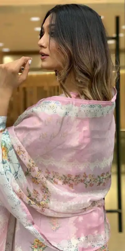 DC G22 Light Pink in Maslin Digital Print Salwar Suit . Wedding, Party, Festive, Events, Introductory Price ₹1749. Delivery 4-6 Working Days. Shop now. | Jump Suits, Straight Suits, Salwar suit, Designer Suits, Casual Suits, Creative suits, Palazzo Suits, Party Wear Suits, Patiala Suits
