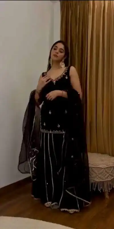 ST 230 Black Viscose Velvet Salwar Suit with Embroidery Work & Lace Work. Grab it for ₹2049. Delivery 4-6 Working Days. Shop now. | Jump Suits, Salwar suit, Designer Suits, Casual Suits, Creative suits, Palazzo Suits, Party Wear Suits, Patiala Suits, Straight Suits