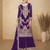 FC 717 Purple Viscous Chinon Salwar Suit with Lace Work & Embroidery Work. Exclusive Offer ₹2549. Delivery 4-6 Working Days. Shop now. | Jump Suits, Salwar suit, Designer Suits, Casual Suits, Creative suits, Palazzo Suits, Party Wear Suits, Patiala Suits, Straight Suits