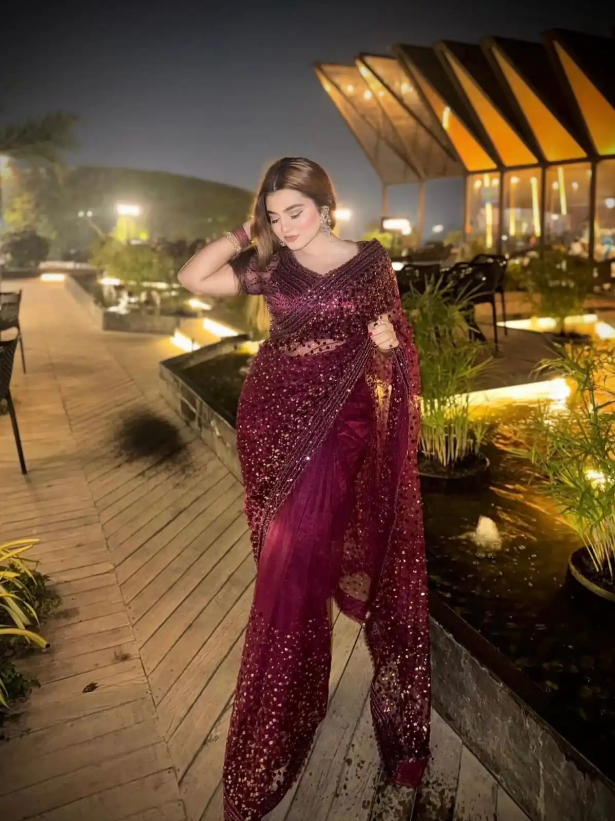 FB L307 Wine Sequins Work Saree in Wine Net. Available at ₹2599 only. Wedding, Party, Festive, Events, Delivery 4-6 Working Days. Shop now. | Sarees, Bollywood Sarees, Creative Sarees, Designer Sarees, Embroidered Sarees, Ethnic Saree, Modern Digital sarees, Party Wear Sarees