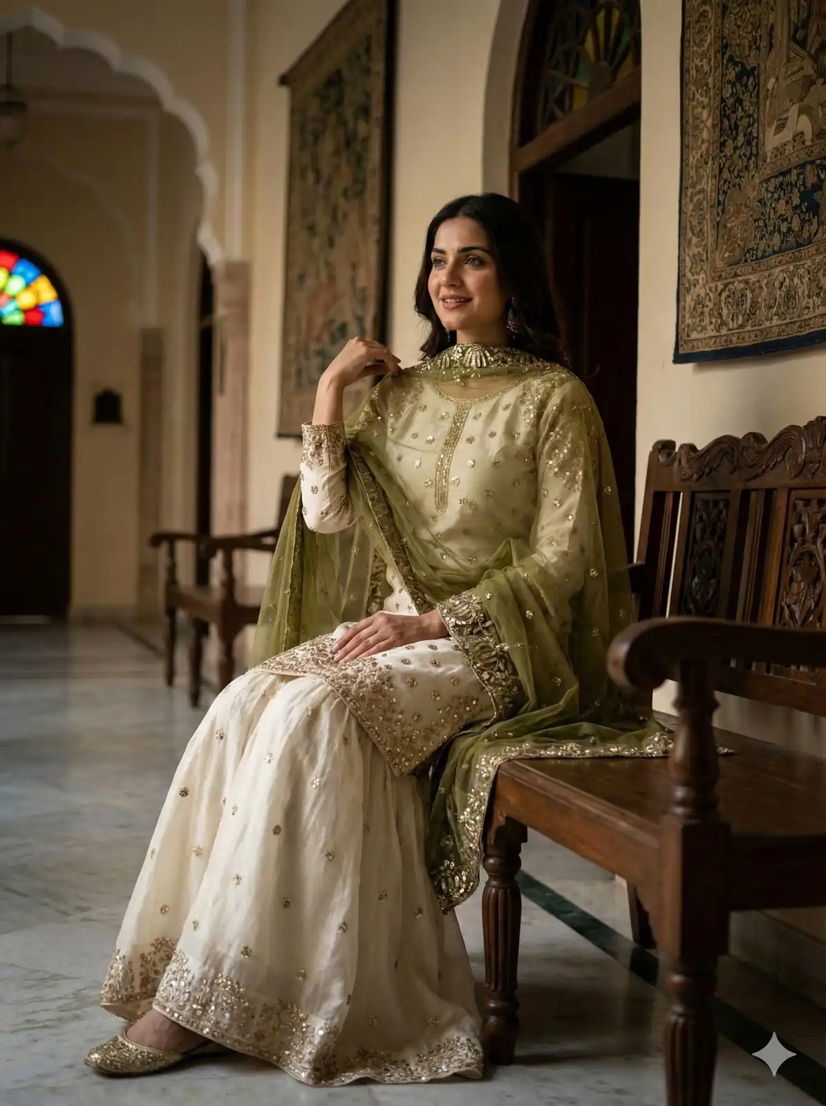 JF 041 Mehendi Fendy Silk Salwar Suitwith Embroidery Work & Lace Work. Now at just ₹2149. Delivery 4-6 Working Days. Shop now. | Jump Suits, Salwar suit, Designer Suits, Casual Suits, Creative suits, Palazzo Suits, Party Wear Suits, Patiala Suits, Straight Suits