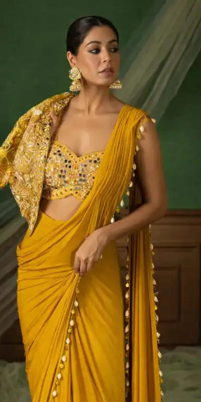 BB 59 Mustered Crep Silk Saree. Perfect for Wedding, Party, Pongal, Reception, Housewarming – Introductory Price ₹2399. Delivery 4-6 Working | Sarees, Bollywood Sarees, Creative Sarees, Designer Sarees, Embroidered Sarees, Ethnic Saree, Modern Digital sarees, Party Wear Sarees