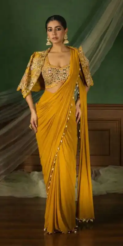 BB 59 Mustered Crep Silk Saree. Perfect for Wedding, Party, Pongal, Reception, Housewarming – Introductory Price ₹2399. Delivery 4-6 Working | Sarees, Bollywood Sarees, Creative Sarees, Designer Sarees, Embroidered Sarees, Ethnic Saree, Modern Digital sarees, Party Wear Sarees