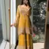 SR 1705 Mustered Fendy Silk Salwar Suit Perfect for Wedding, Party, Cultural Events, Sangeet, Housewarming – . Grab it for ₹2449. Delivery 4-6 Working Da | Jump Suits, Salwar suit, Designer Suits, Casual Suits, Creative suits, Palazzo Suits, Party Wear Suits, Patiala Suits, Straight Suits