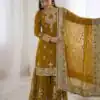 SSR 5007 Mustered Color Georgette Salwar Suit with Embroidery Work. Get it for ₹2449. Delivery 4-6 Working Days. Shop now. | Jump Suits, Salwar suit, Designer Suits, Casual Suits, Creative suits, Palazzo Suits, Party Wear Suits, Patiala Suits, Straight Suits