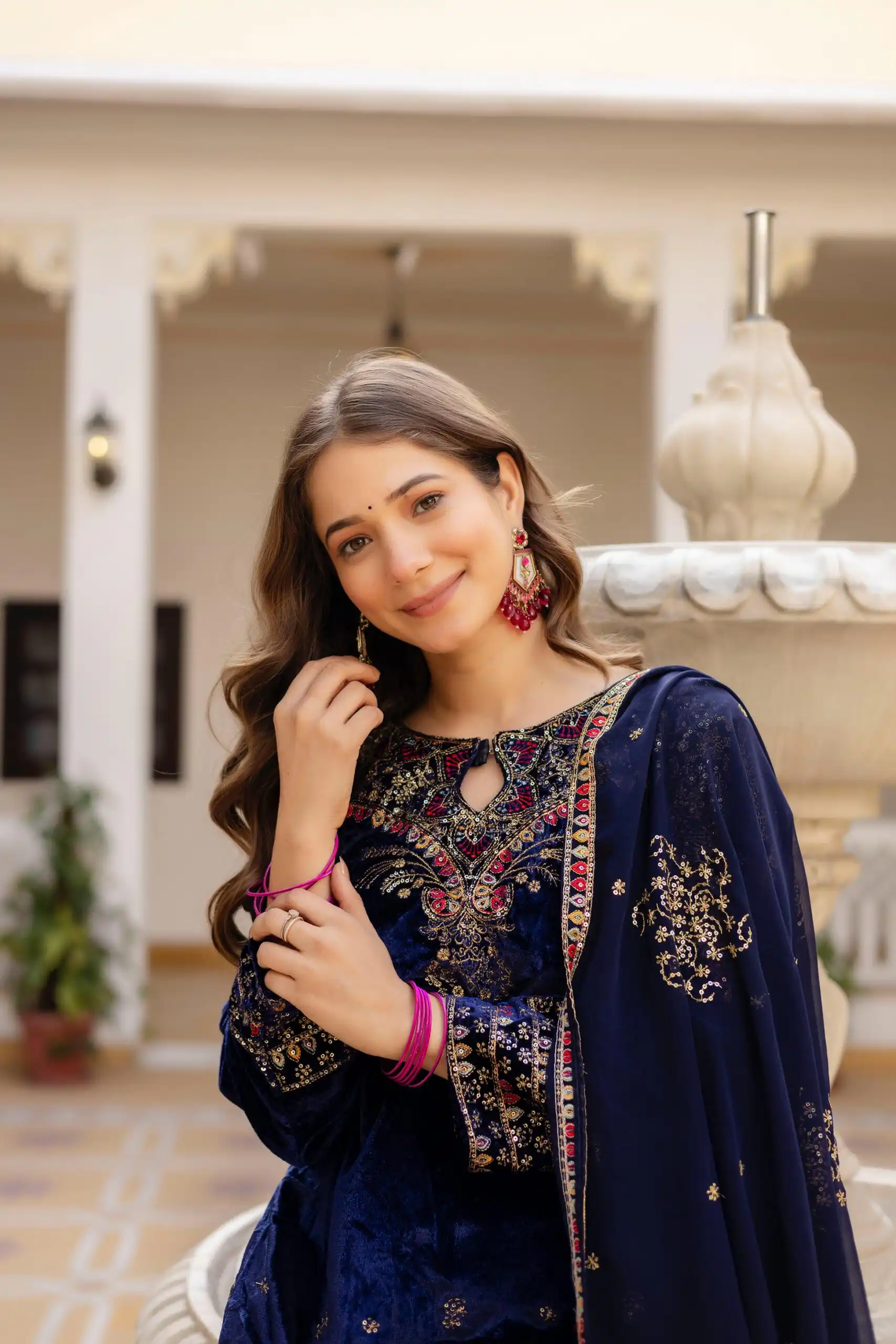 ST 1164 Navy Blue 9000 Velvet Salwar Suit Perfect for Wedding, Party, Family Gatherings, Ethnic Day, Holi – . Best Price ₹2149. Delivery 4-6 Working Days. | Jump Suits, Salwar suit, Designer Suits, Casual Suits, Creative suits, Palazzo Suits, Party Wear Suits, Patiala Suits, Straight Suits