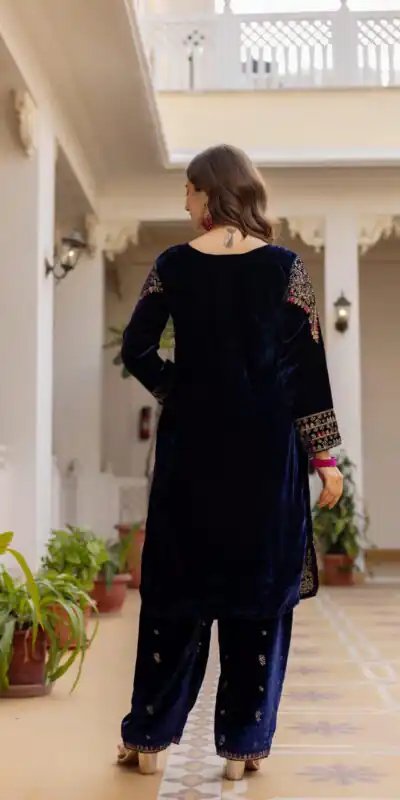 ST 1164 Navy Blue 9000 Velvet Salwar Suit Perfect for Wedding, Party, Family Gatherings, Ethnic Day, Holi – . Best Price ₹2149. Delivery 4-6 Working Days. | Jump Suits, Salwar suit, Designer Suits, Casual Suits, Creative suits, Palazzo Suits, Party Wear Suits, Patiala Suits, Straight Suits