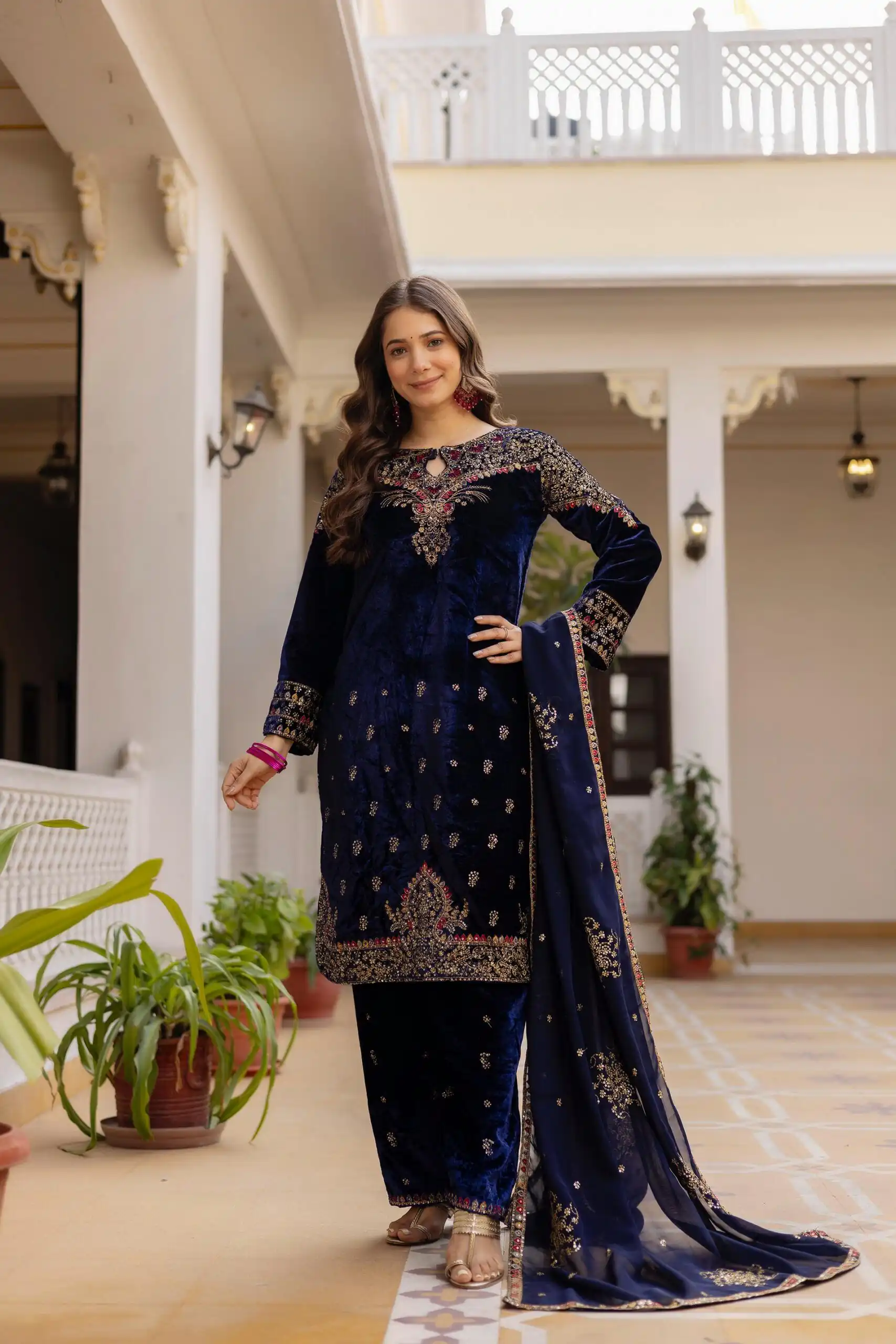 ST 1164 Navy Blue 9000 Velvet Salwar Suit Perfect for Wedding, Party, Family Gatherings, Ethnic Day, Holi – . Best Price ₹2149. Delivery 4-6 Working Days. | Jump Suits, Salwar suit, Designer Suits, Casual Suits, Creative suits, Palazzo Suits, Party Wear Suits, Patiala Suits, Straight Suits