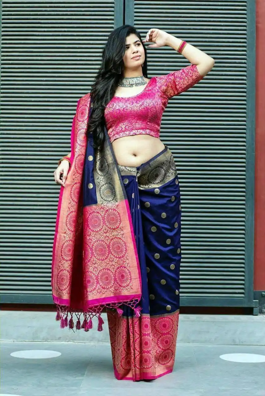 KPR 088 Navy Blue Color Soft Lichi Silk Saree with Lace Border & Lace Work. Best Price ₹1449. Delivery 4-6 Working Days. Shop now. | Sarees, Bollywood Sarees, Creative Sarees, Designer Sarees, Embroidered Sarees, Ethnic Saree, Modern Digital sarees, Party Wear Sarees