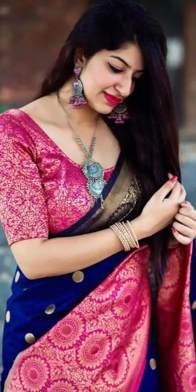 KPR 088 Navy Blue Color Soft Lichi Silk Saree with Lace Border & Lace Work. Best Price ₹1449. Delivery 4-6 Working Days. Shop now. | Sarees, Bollywood Sarees, Creative Sarees, Designer Sarees, Embroidered Sarees, Ethnic Saree, Modern Digital sarees, Party Wear Sarees