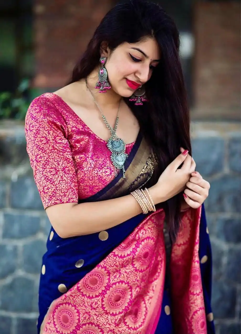 KPR 088 Navy Blue Color Soft Lichi Silk Saree with Lace Border & Lace Work. Best Price ₹1449. Delivery 4-6 Working Days. Shop now. | Sarees, Bollywood Sarees, Creative Sarees, Designer Sarees, Embroidered Sarees, Ethnic Saree, Modern Digital sarees, Party Wear Sarees