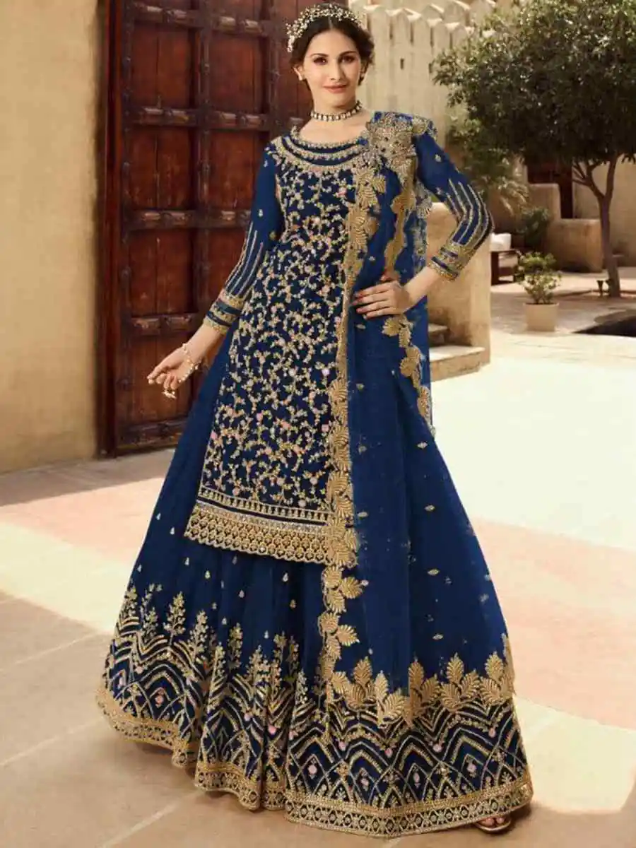 DS 15030 Navy Blue Soft Net Salwar Suit Perfect for Wedding, Party, Baisakhi, Makar Sankranti, Pongal – . Special Price ₹2649. Delivery 4-6 Working | Jump Suits, Salwar suit, Designer Suits, Casual Suits, Creative suits, Palazzo Suits, Party Wear Suits, Patiala Suits, Straight Suits