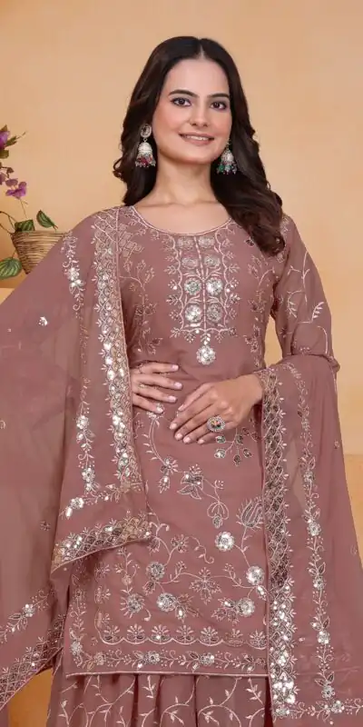 FE 99 Onion Color Fox Georgette Salwar Suit with Embroidery Work. Online Now at just ₹2549. Delivery 4-6 Working Days. Shop now. | Jump Suits, Salwar suit, Designer Suits, Casual Suits, Creative suits, Palazzo Suits, Party Wear Suits, Patiala Suits, Straight Suits