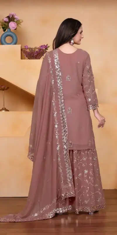 FE 99 Onion Color Fox Georgette Salwar Suit with Embroidery Work. Online Now at just ₹2549. Delivery 4-6 Working Days. Shop now. | Jump Suits, Salwar suit, Designer Suits, Casual Suits, Creative suits, Palazzo Suits, Party Wear Suits, Patiala Suits, Straight Suits