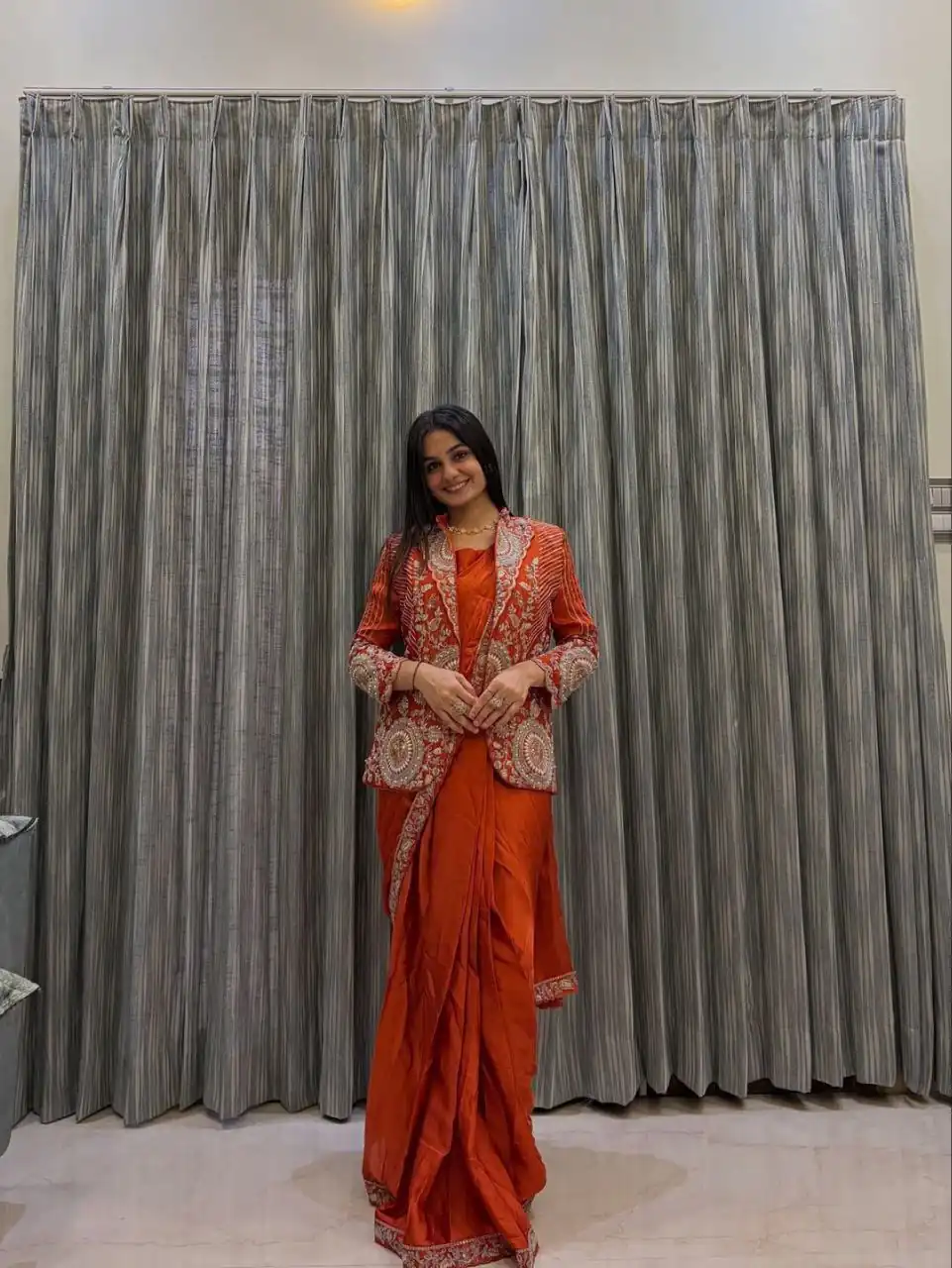 BB 49 Orange in Rangoli Silk Embroidery Work Saree . Wedding, Party, Festive, Events, Get it for ₹2099. Delivery 4-6 Working Days. Shop now. | Sarees, Bollywood Sarees, Creative Sarees, Designer Sarees, Embroidered Sarees, Ethnic Saree, Modern Digital sarees, Party Wear Sarees