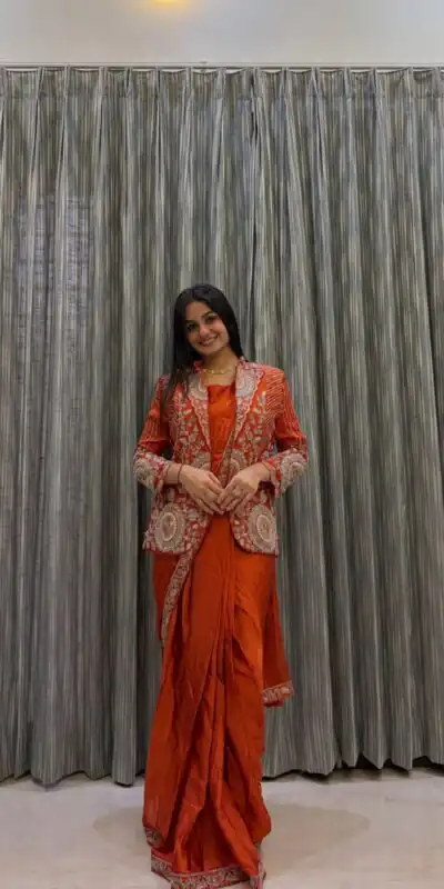 ST 1147 Orange in Rangoli Silk. Lace Work & Embroidery Work Saree Special Price ₹2099. Delivery 4-6 Working Days. Shop now. | Sarees, Bollywood Sarees, Creative Sarees, Designer Sarees, Embroidered Sarees, Ethnic Saree, Modern Digital sarees, Party Wear Sarees