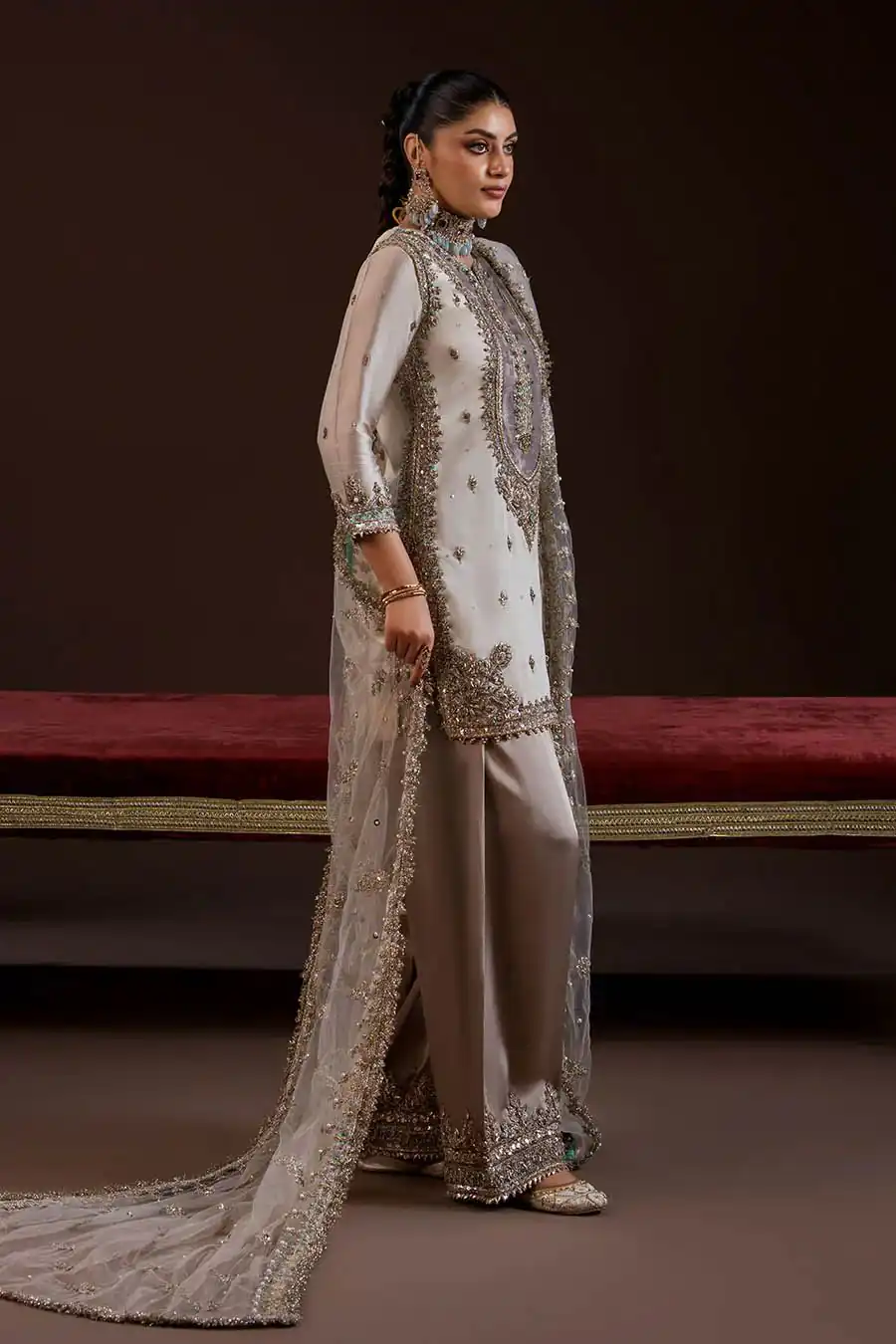 LG 2068 Off White Crape Silk Salwar Suit Perfect for Wedding, Party, Onam, Reception, Housewarming – . Grab it for ₹1999. Delivery 4-6 Working Day | Jump Suits, Salwar suit, Designer Suits, Casual Suits, Creative suits, Palazzo Suits, Party Wear Suits, Patiala Suits, Straight Suits