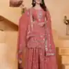 FE 99 Peach Color Fox Georgette Salwar Suit with Embroidery Work. Online Now at just ₹2549. Delivery 4-6 Working Days. Shop now. | Jump Suits, Salwar suit, Designer Suits, Casual Suits, Creative suits, Palazzo Suits, Party Wear Suits, Patiala Suits, Straight Suits