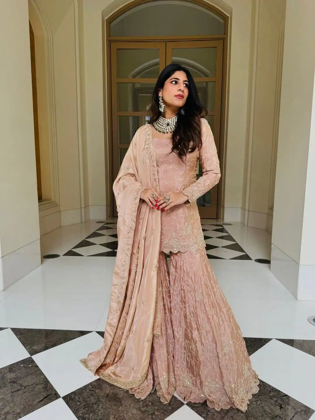 NSR 1704 Peach Color Simar Silk Salwar Suit with Embroidery Work. Now at just ₹2399. Delivery 4-6 Working Days. Shop now. | Jump Suits, Straight Suits, Salwar suit, Designer Suits, Casual Suits, Creative suits, Palazzo Suits, Party Wear Suits, Patiala Suits