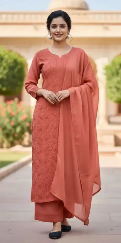 BE 254 Peach  Faux Georgette Salwar Suit Perfect for Wedding, Party, Family Gatherings, Sangeet, Housewarming – . Affordable Price ₹1899. Days | Jump Suits, Salwar suit, Designer Suits, Casual Suits, Creative suits, Palazzo Suits, Party Wear Suits, Patiala Suits, Straight Suits