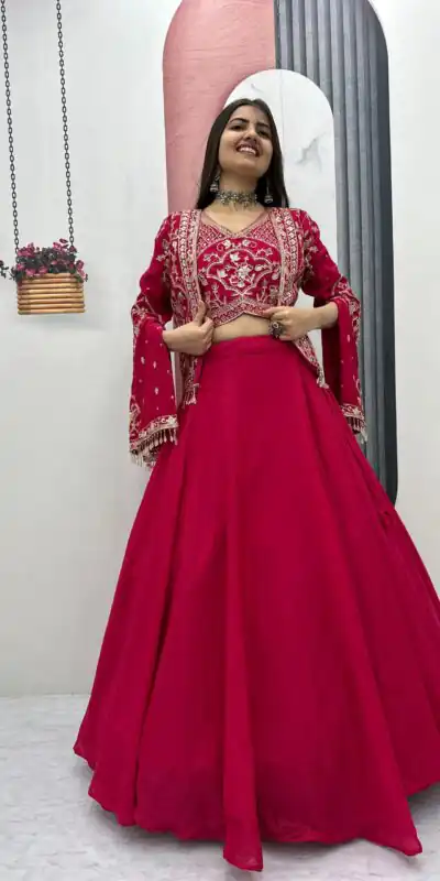 PC 565 Pink Color Chinon silk Lehenga Choli with Cut Work. Special Online Price ₹3049. Delivery 4-6 Working Days. Shop now. | Lehenga, Bollywood Lehenga, Creative Lehenga, Designer Lehenga, Embroidered Lehenga, Party Wear Lehenga