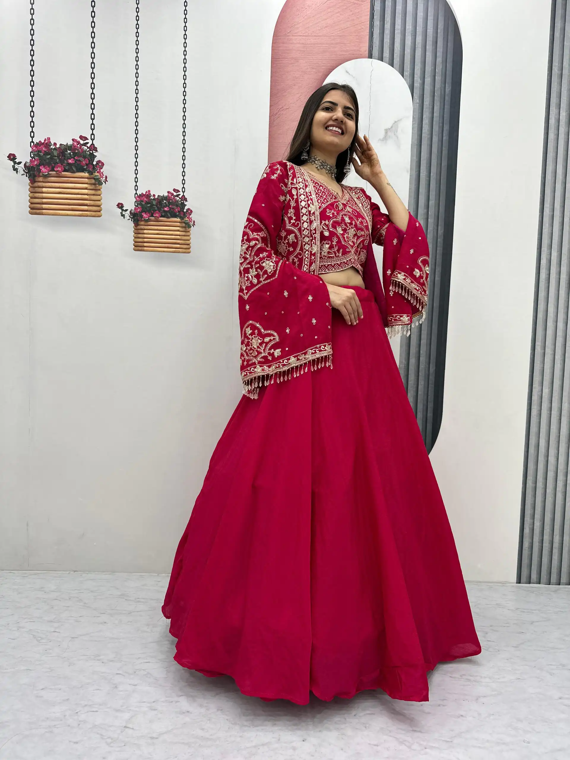 PC 565 Pink Color Chinon silk Lehenga Choli with Cut Work. Special Online Price ₹3049. Delivery 4-6 Working Days. Shop now. | Lehenga, Bollywood Lehenga, Creative Lehenga, Designer Lehenga, Embroidered Lehenga, Party Wear Lehenga