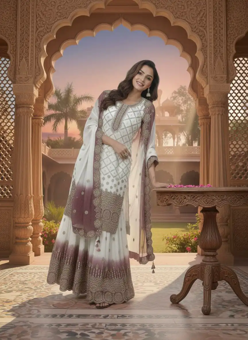 AD 223 Pink Dual Tone Star Georgette Salwar Suit with Embroidery Work. Get it for ₹2399. Delivery 4-6 Working Days. Shop now. | Jump Suits, Salwar suit, Designer Suits, Casual Suits, Creative suits, Palazzo Suits, Party Wear Suits, Patiala Suits, Straight Suits