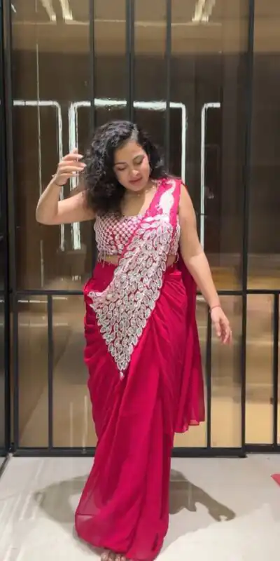 ST 1165 Pink Faux Georgette Saree with Embroidery Work & Sequins Work. Now at just ₹1799. Delivery 4-6 Working Days. Shop now. | Sarees, Bollywood Sarees, Creative Sarees, Designer Sarees, Embroidered Sarees, Ethnic Saree, Modern Digital sarees, Party Wear Sarees