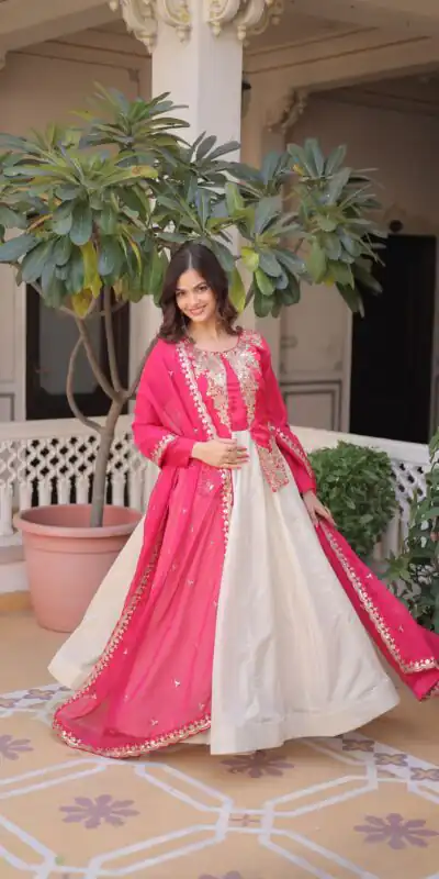 KA 1231 Pink in Glass Roman Sequins Work & Embroidery Work Gown . Affordable Price ₹2399. Delivery 4-6 Working Days. Shop now. | Gowns, Bollywood Gowns, Creative Gowns, Designer Gowns, Embroidered Gowns, Party Wear Gowns