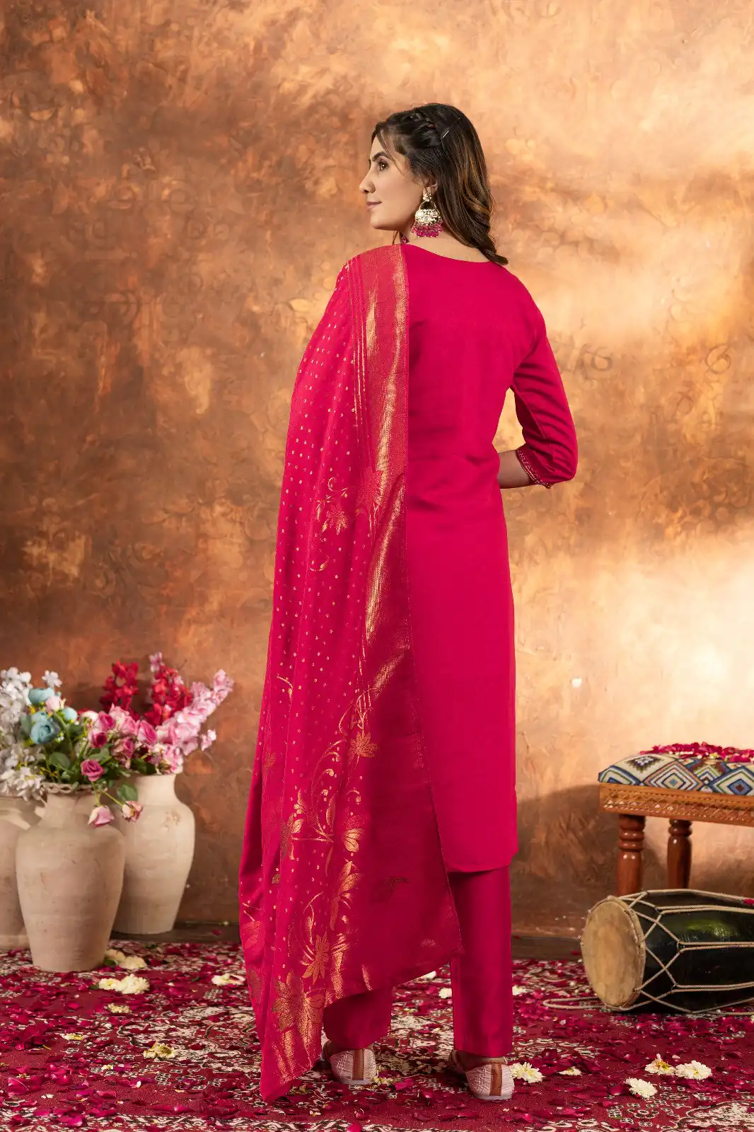 DIVA 103 Pink Marina Silk Salwar Suit with Embroidery Work. Introductory Price ₹2049. Delivery 4-6 Working Days. Shop now. | Jump Suits, Salwar suit, Designer Suits, Casual Suits, Creative suits, Palazzo Suits, Party Wear Suits, Patiala Suits, Straight Suits