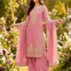 SRK 5316 Pink Organza Silk Salwar Suit Perfect for Wedding, Party, Makar Sankranti, Eid, Durga Puja – . Affordable Price ₹2149. Delivery 4-6 Workin | Jump Suits, Straight Suits, Salwar suit, Designer Suits, Casual Suits, Creative suits, Palazzo Suits, Party Wear Suits, Patiala Suits