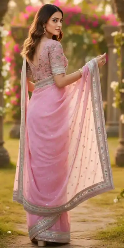 SC 1018 Pink Soft Organza Silk Saree with Lace Work & Embroidery Work. Festive Deal ₹2099. Delivery 4-6 Working Days. Shop now. | Sarees, Bollywood Sarees, Creative Sarees, Designer Sarees, Embroidered Sarees, Ethnic Saree, Modern Digital sarees, Party Wear Sarees