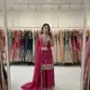 WW 1245 Pink Zimmy Silk Salwar Suit with Lace Work & Embroidery Work. Affordable Price ₹2499. Delivery 4-6 Working Days. Shop now. | Jump Suits, Salwar suit, Designer Suits, Casual Suits, Creative suits, Palazzo Suits, Party Wear Suits, Patiala Suits, Straight Suits