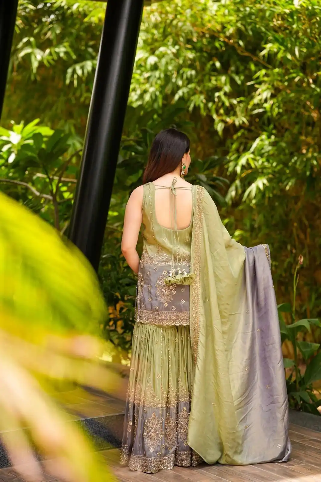 Pista Chinon Embroidery Work Salwar Suit - Image 4