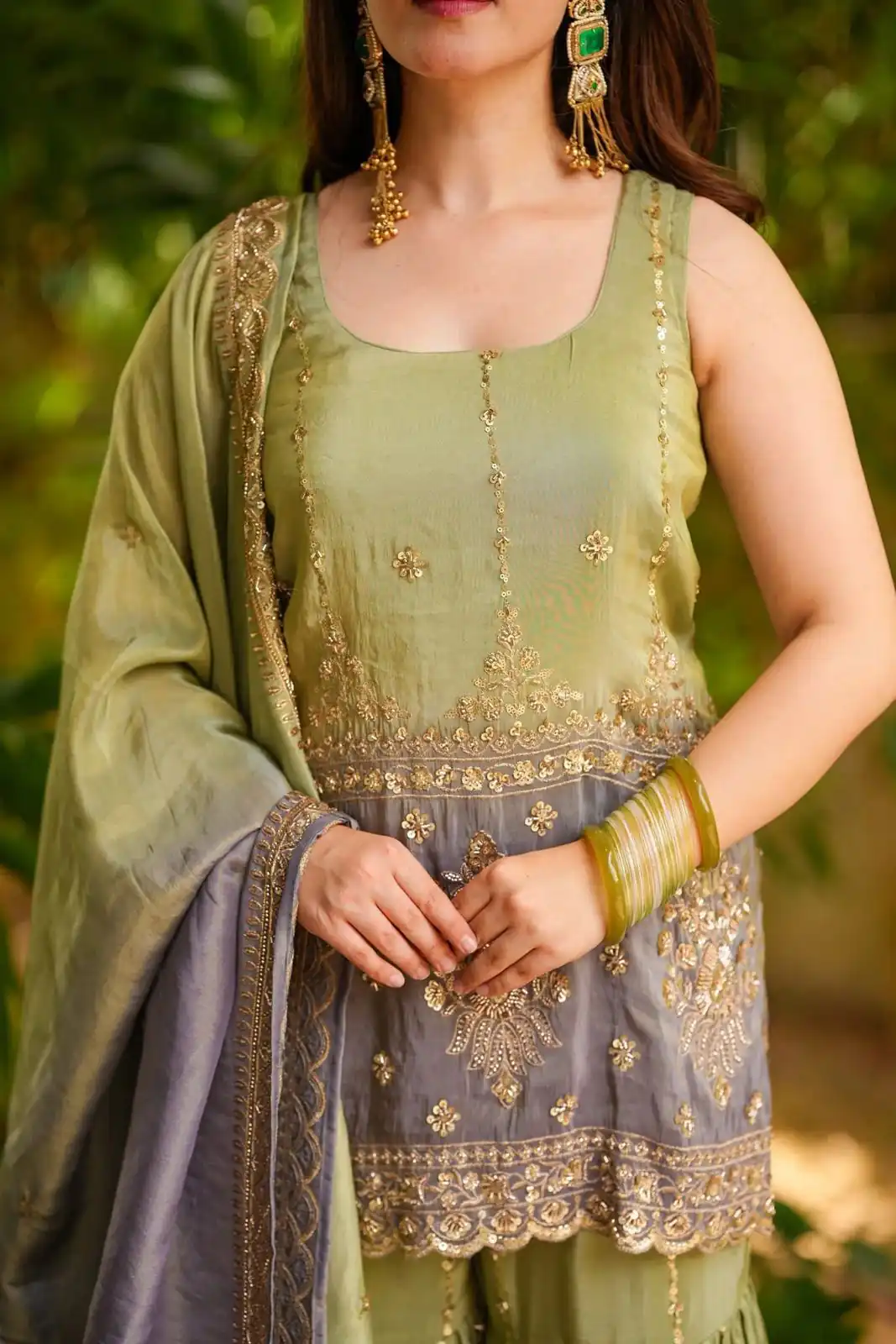 Pista Chinon Embroidery Work Salwar Suit - Image 5