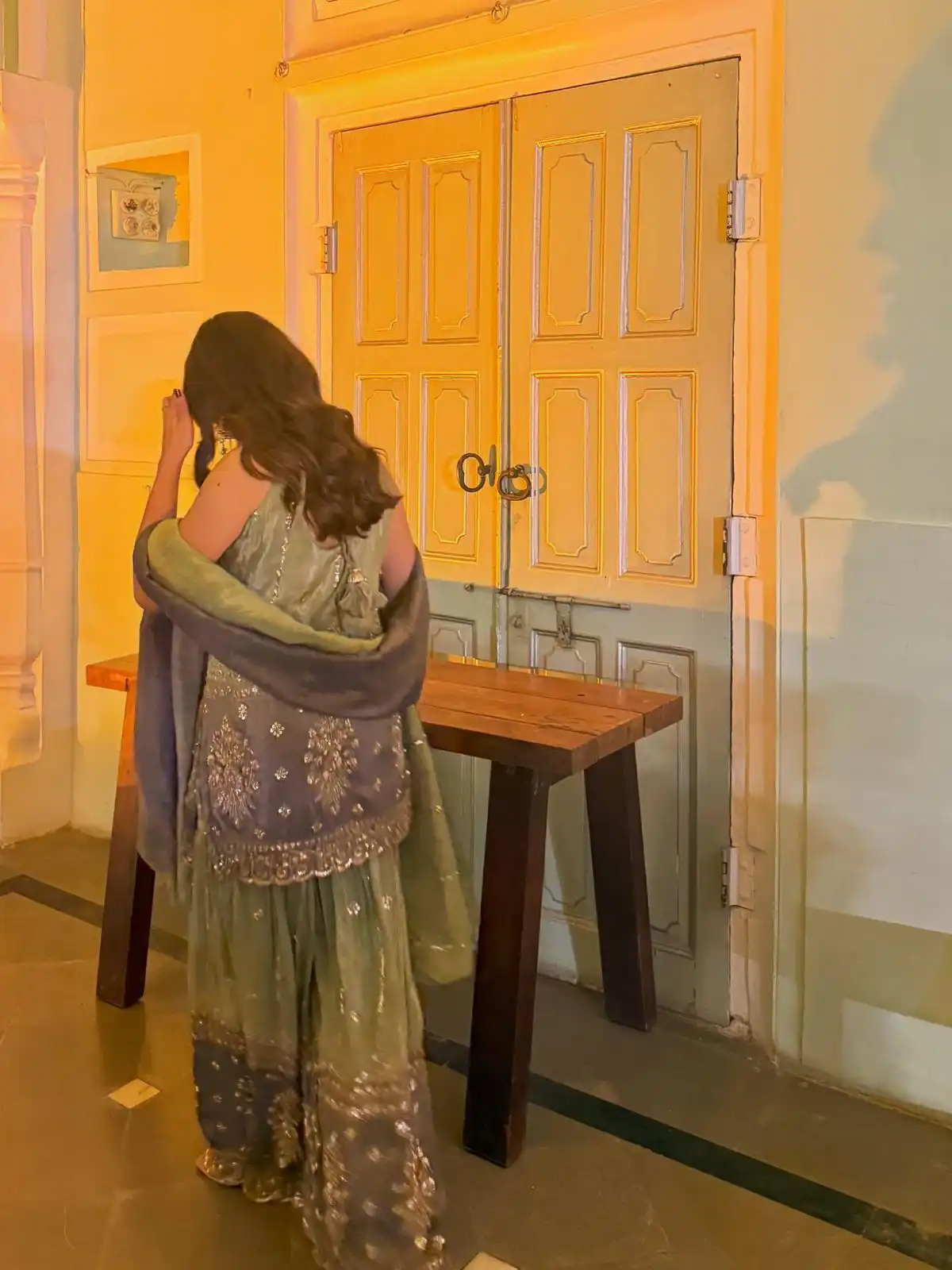 Pista Chinon Embroidery Work Salwar Suit - Image 10