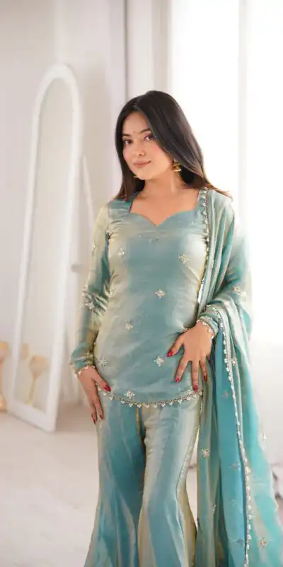 ZSR 3159 Pista Fendy Silk Salwar Suitwith Embroidery Work & Lace Work. Now at just ₹2049. Delivery 4-6 Working Days. Shop now. | Jump Suits, Salwar suit, Designer Suits, Casual Suits, Creative suits, Palazzo Suits, Party Wear Suits, Patiala Suits, Straight Suits