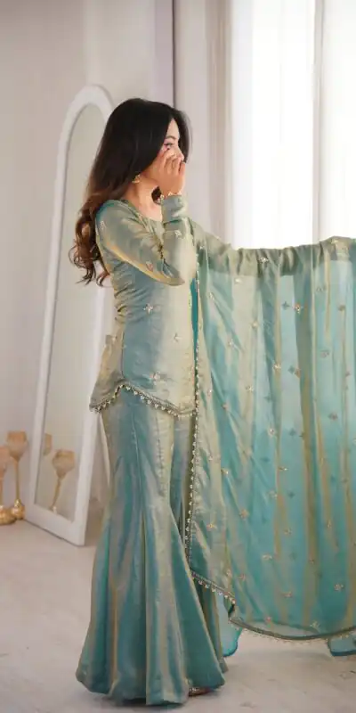 ZSR 3159 Pista Fendy Silk Salwar Suitwith Embroidery Work & Lace Work. Now at just ₹2049. Delivery 4-6 Working Days. Shop now. | Jump Suits, Salwar suit, Designer Suits, Casual Suits, Creative suits, Palazzo Suits, Party Wear Suits, Patiala Suits, Straight Suits