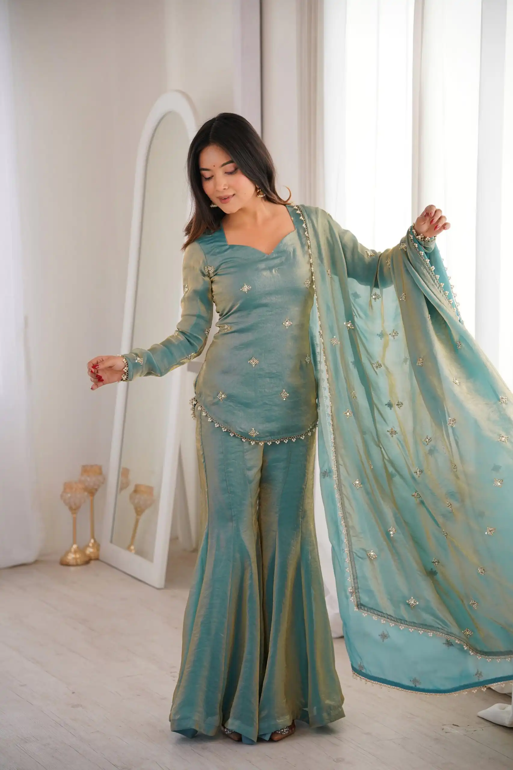 ZSR 3159 Pista Fendy Silk Salwar Suitwith Embroidery Work & Lace Work. Now at just ₹2049. Delivery 4-6 Working Days. Shop now. | Jump Suits, Salwar suit, Designer Suits, Casual Suits, Creative suits, Palazzo Suits, Party Wear Suits, Patiala Suits, Straight Suits